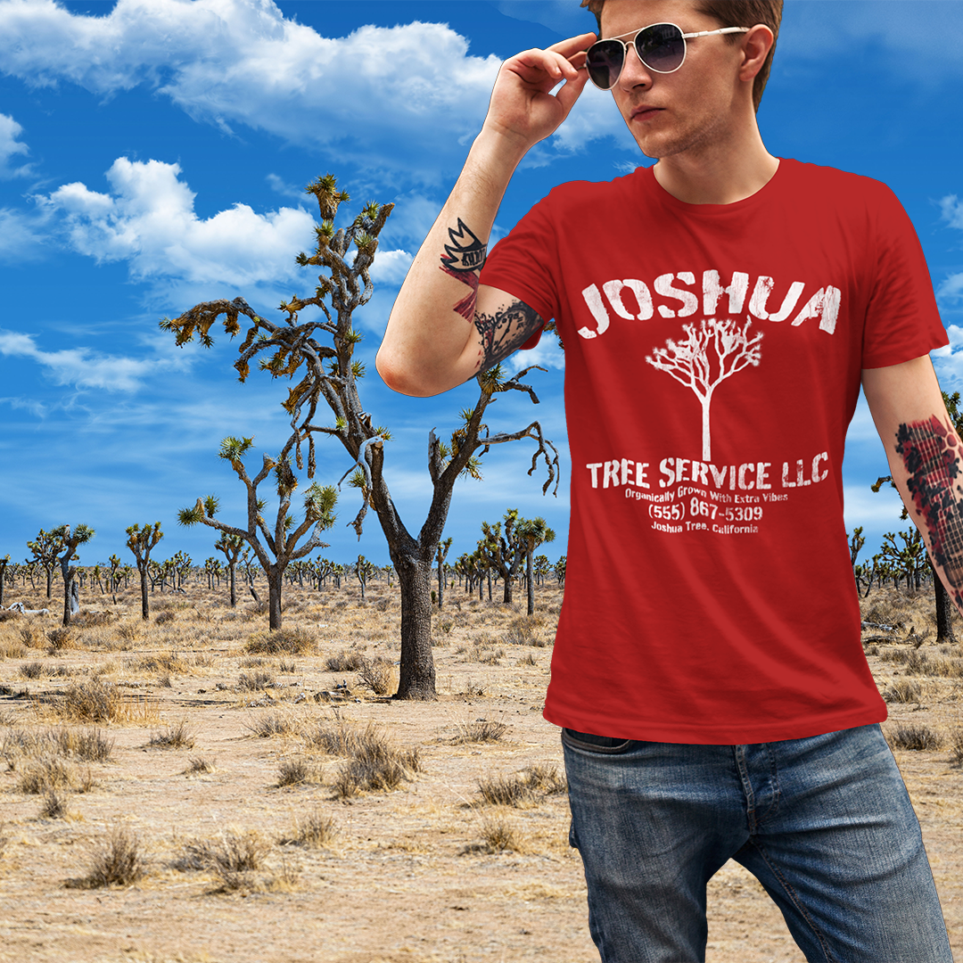 Retro Series Joshua Tree Service LLC Melt Through T-Shirt Tee Shirt Unisex short sleeve 4