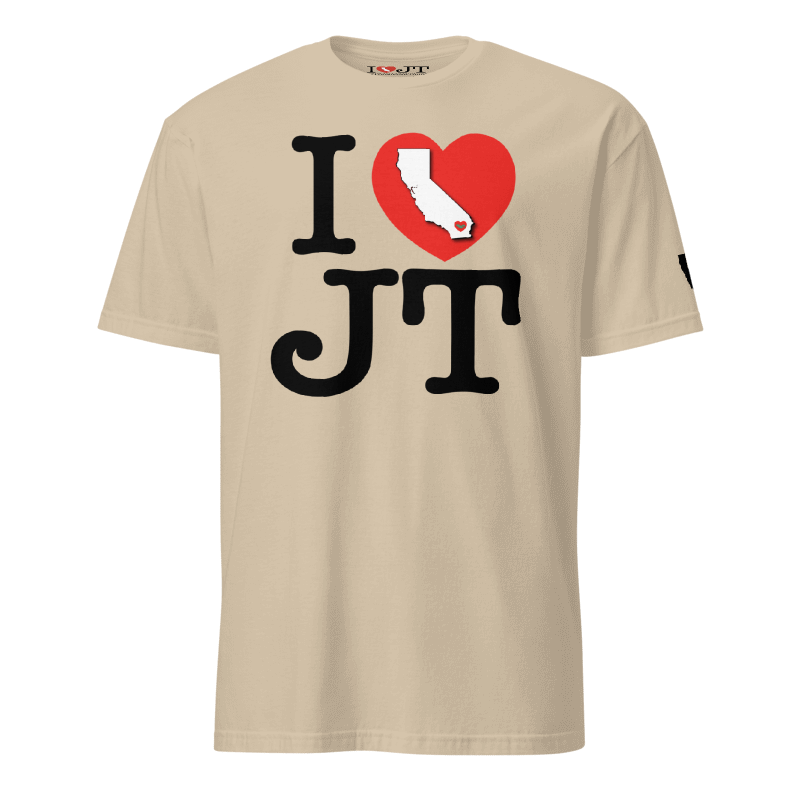 I HEART JOSHUA TREE Unisex Tee (WHT/SAN/NAT) - Image 4